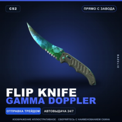 Flip Knife | Gamma Doppler | Прямо с завода · Скин Counter-Strike 2