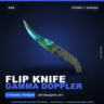 Flip Knife | Gamma Doppler | Прямо с завода · Скин Counter-Strike 2