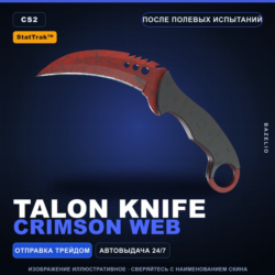 StatTrak™ Talon Knife | Crimson Web | После полевых испытаний · Скин CS2