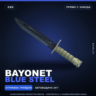Bayonet | Blue Steel | Прямо с завода · Скин Counter-Strike 2