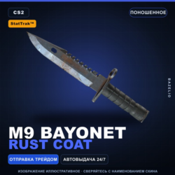 StatTrak™ M9 Bayonet | Rust Coat | Поношенное · Скин Counter-Strike 2