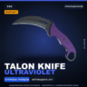 StatTrak™ Talon Knife | Ultraviolet | Поношенное · Скин Counter-Strike 2