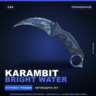 Karambit | Bright Water | Поношенное · Скин Counter-Strike 2