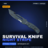 StatTrak™ Survival Knife | Night Stripe | Прямо с завода · Скин Counter-Strike 2