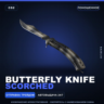 Butterfly Knife | Scorched | Поношенное · Скин Counter-Strike 2
