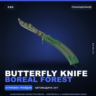 Butterfly Knife | Boreal Forest | Поношенное · Скин Counter-Strike 2
