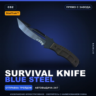 StatTrak™ Survival Knife | Blue Steel | Прямо с завода · Скин Counter-Strike 2