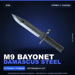 M9 Bayonet | Damascus Steel | Прямо с завода · Скин Counter-Strike 2