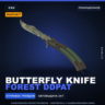 StatTrak™ Butterfly Knife | Forest DDPAT | Поношенное · Скин Counter-Strike 2
