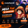 Crunchyroll MEGA FAN [1 / 12 месяцев] Прямое пополнение ИЛИ новый личный аккаунт