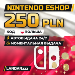 Nintendo eShop 250 PLN | Код | Польша | Автодоставка 24/7