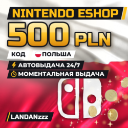 Nintendo eShop 500 PLN | Код | Польша | Автодоставка 24/7