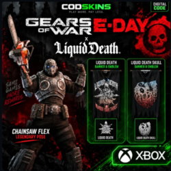 gears of war x liquid death chainsaw flex xbox