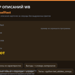 Генератор SEO-описаний для Wildberries: исходный код на Python