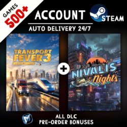 Transport Fever 3 - Deluxe Edition   Nivalis Nights   500 ИГР STEAM АККАУНТ