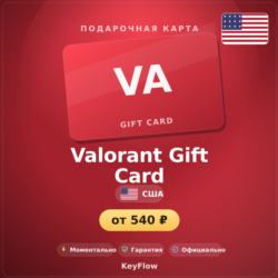 Valorant Gift Card (США, USD) · 5–100
