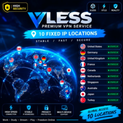 VLESS VPN   Happ PREMIUM | Статический IP | Глобальные серверы | 3 способа подключ