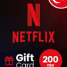 NETFLIX 200 TRY ЛИР ПОДАРОЧНАЯ КАРТА ТУРЦИЯ TR