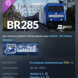 SimRail - The Railway Simulator: BR 285 DLC АВТОДОСТАВКА STEAM РОССИЯ МГНОВЕННО