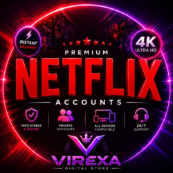 Netflix Premium 4K • 1 мес. • Общий аккаунт • Личный профиль •