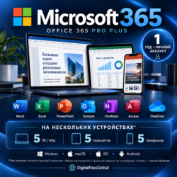 (Автовыдача) Office 365 Pro Plus | 1 год | Личный аккаунт | Смена данных