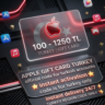 Apple Gift Card Турция      (100–1250 TL) TR    | Мгновенная доставка
