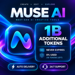 Muse AI — 1 миллиард токенов | Готовый аккаунт | Быстрая доставка 24/7