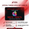Карты Apple Gift Card Турция | Код 100 - 1250 TL