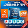 ПАНЕЛЬ АДМИНИСТРАТОРА AUTODESK — 3 ГОДА | 3,000 МЕСТ