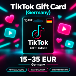 TikTok Gift Card (Германия) 15–35 EUR | Код пополнения