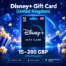Disney  Gift Card (Великобритания) 15–200 GBP | Код пополнения