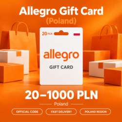 Allegro Gift Card (Польша) 20–1000 PLN | Код пополнения