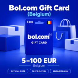 Bol.com Gift Card (Бельгия) 5–100 EUR | Код пополнения