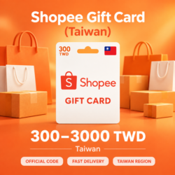 Shopee Gift Card (Тайвань) 300–3000 TWD | Код пополнения