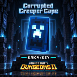 MINECRAFT DUNGEONS II | CORRUPTED CREEPER CAPE | ПЛАЩ/СКИН | КЛЮЧ