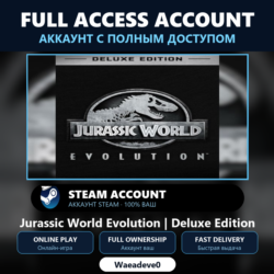 Jurassic World Evolution | Deluxe Edition - аккаунт Steam с ПОЛНЫМ ДОСТУПОМ | Аккаунт