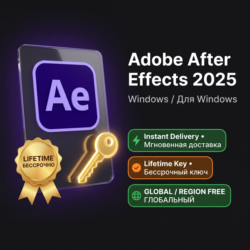 Adobe After Effects 2025 Windows • Бессрочная лицензия • Мгновенная доставка