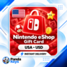 Nintendo eShop США | 5$ • 70$ | Подарочная карта