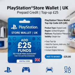 Пополнение PlayStation Store Wallet | UK (Великобритания) | АВТОВЫДАЧА