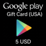 Google Play Gift Card 5$ USA АВТО ВЫДАЧА 24/7