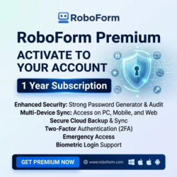 RoboForm Premium — Активация аккаунта (подписка на 1 год)