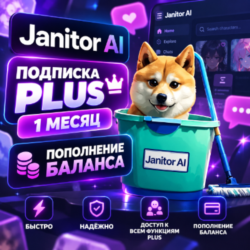 Janitor AI | ПОПОЛНЕНИЕ БАЛАНСА & ПОДПИСКА | 1 МЕСЯЦ