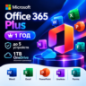 Microsoft Office 365 PLUS  | 12 месяцев | ДО 5 устройств | Гарантия