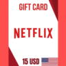 Подарочная карта Netflix USA 15 USD