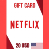 Подарочная карта Netflix USA 20 USD