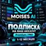 MOISES AI - ПОДПИСКА - PREMIUM/PRO - 1-12 МЕСЯЦЕВ