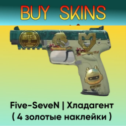 Five-SeveN | Хладагент ( 4 золотые наклейки ) [CS 2]