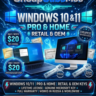 Windows 11 /10 & PRO/HOME | Оригинал | Розничная - Официальный подлинный ключ