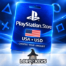 PSN PlayStation Store 1-250 USD США Код пополнения