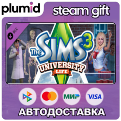 DLC The Sims 3: University Life Steam Gift / Россия   МИР / АВТО